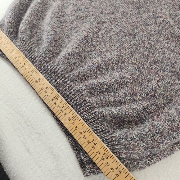Vintage Sweater Grey Wool Crewneck Womens XL Retro Cozy Knit Granola Y2k - Picture 12 of 13